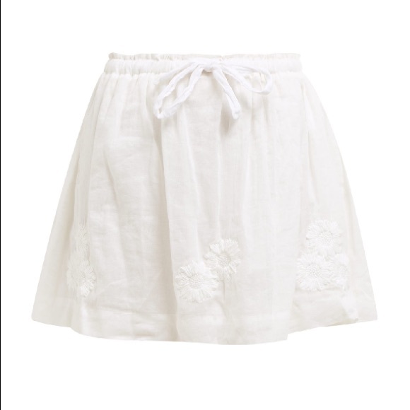 Innika Choo embroidered ramie mini skirt - Picture 4 of 10
